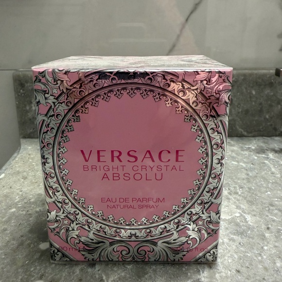 Versace Bright Crystal Absolu Pink and Silver Box - Picture 2 of 3